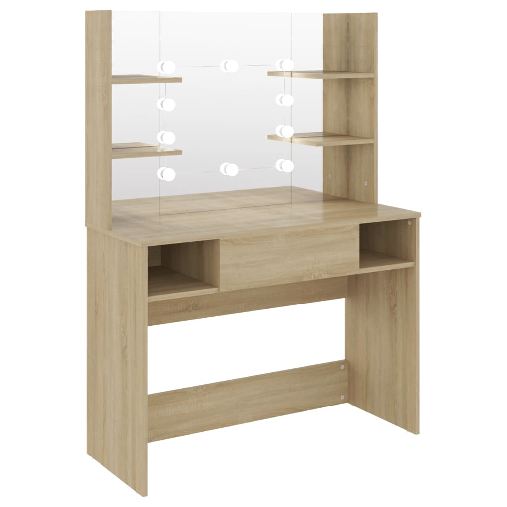 Makeup Table | Oak | MDF with melamine surface | Medium | Makeup Table