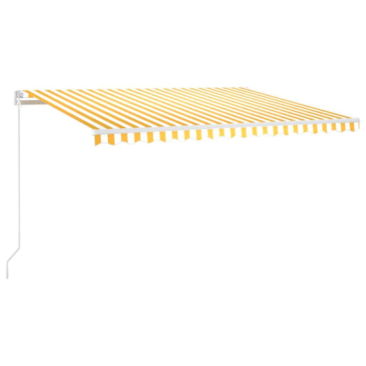 Retractable Awning | Yellow and White