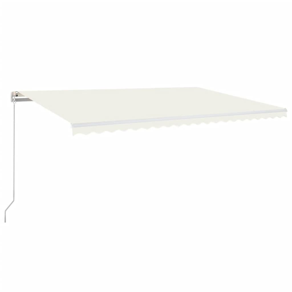 Manual Retractable Awning 500x300 cm Cream