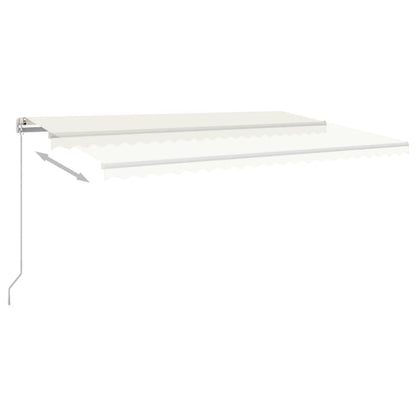 Manual Retractable Awning 500x300 cm Cream