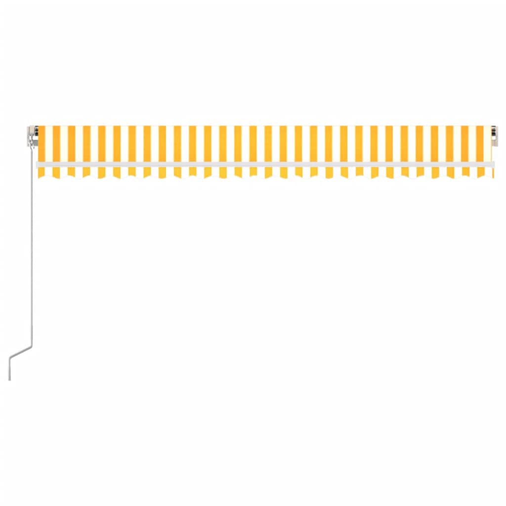 Retractable Awning | Yellow and white