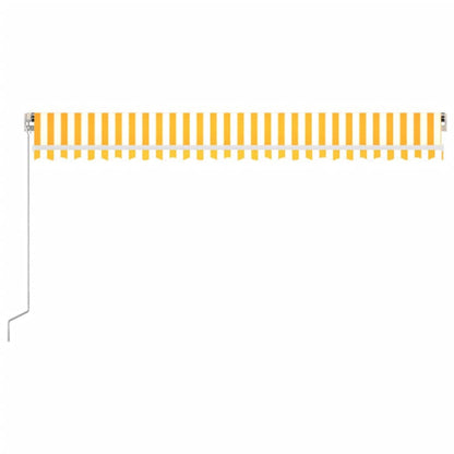 Retractable Awning | Yellow and white