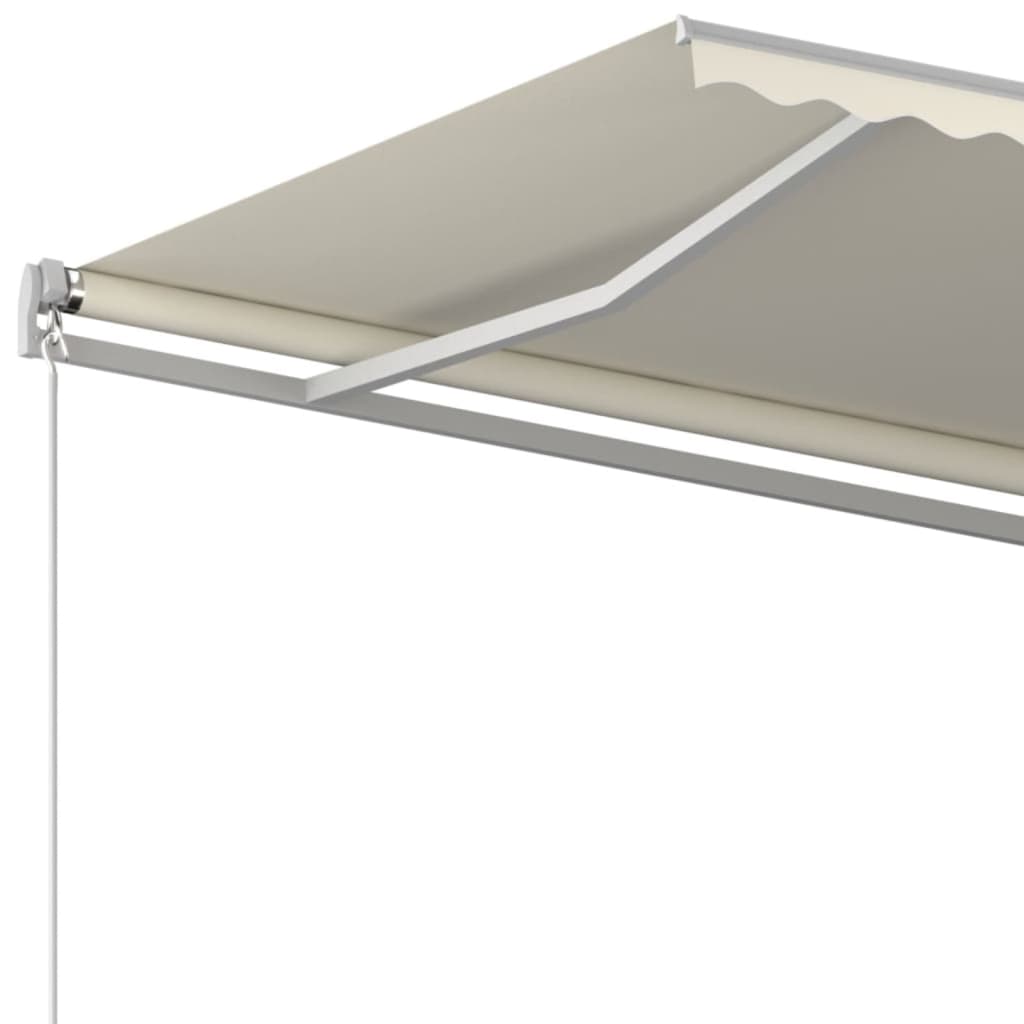 Manual Retractable Awning 400x350 cm Cream