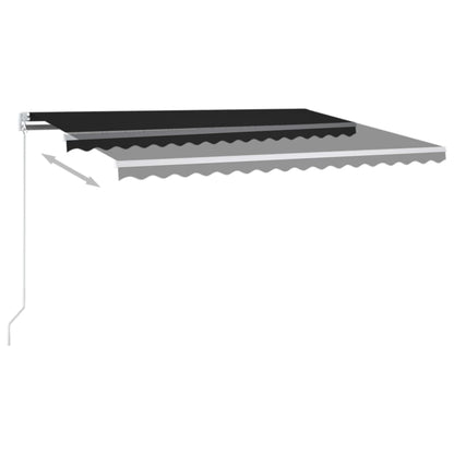 Manual Retractable Awning 400x350 cm Anthracite