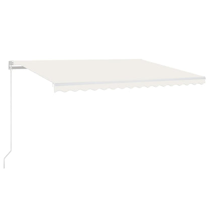 Manual Retractable Awning 450x350 cm Cream