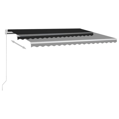 Manual Retractable Awning 450x350 cm Anthracite