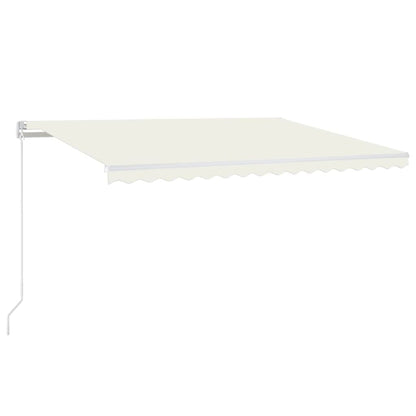 Retractable Awning | Cream | Powder-coated aluminium | 450 cm by 350 cm