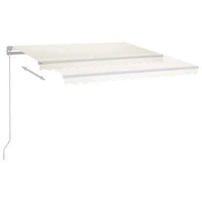 Retractable Awning | Cream | Powder-coated aluminium | 450 cm by 350 cm