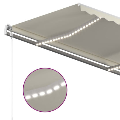 Retractable Awning | Cream | Powder-coated aluminium | 450 cm by 350 cm