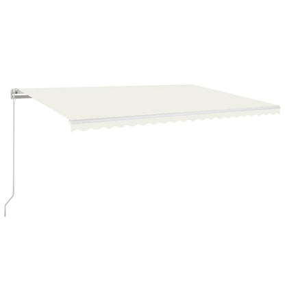Manual Retractable Awning 500x350 cm Cream