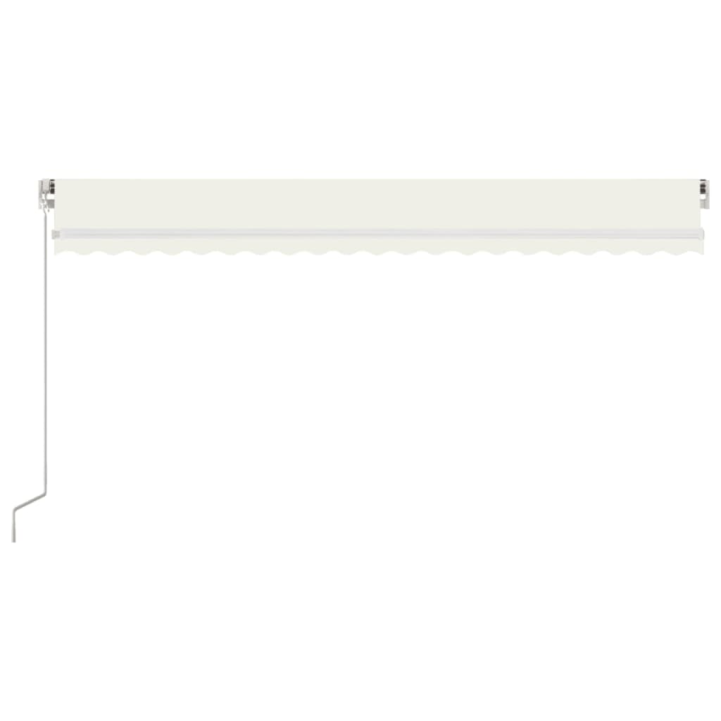 Manual Retractable Awning 500x350 cm Cream