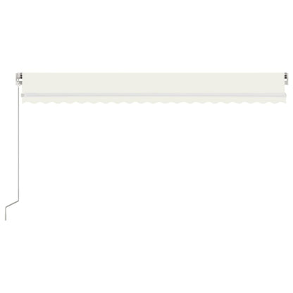 Manual Retractable Awning 500x350 cm Cream