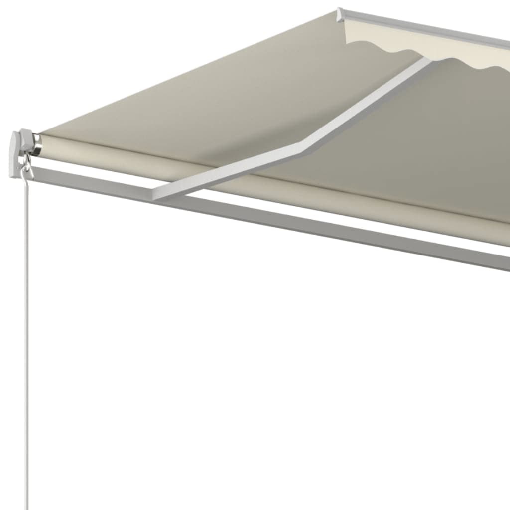 Manual Retractable Awning 500x350 cm Cream