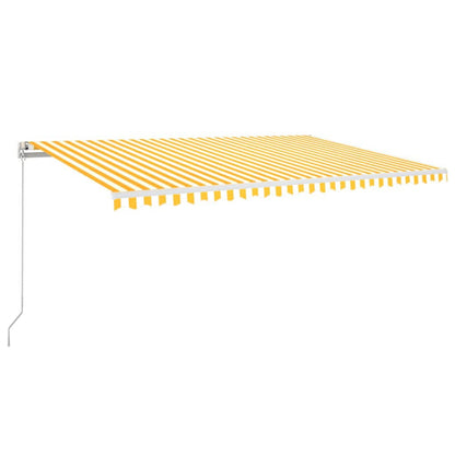 Retractable Awning | Yellow and White