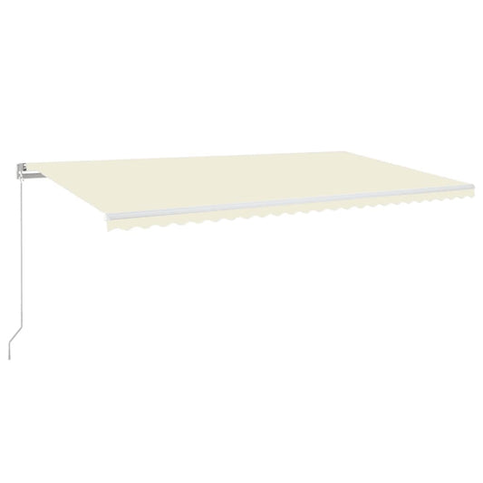 Manual Retractable Awning 600x350 cm Cream