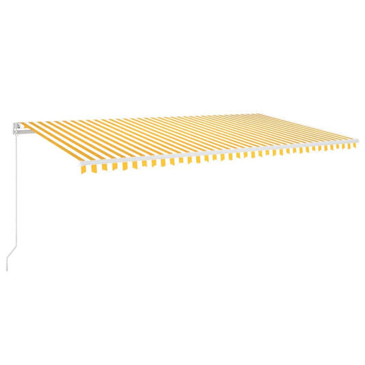 Retractable Awning | Yellow and White