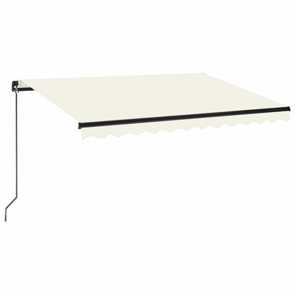 Manual Retractable Awning 350x250 cm Cream