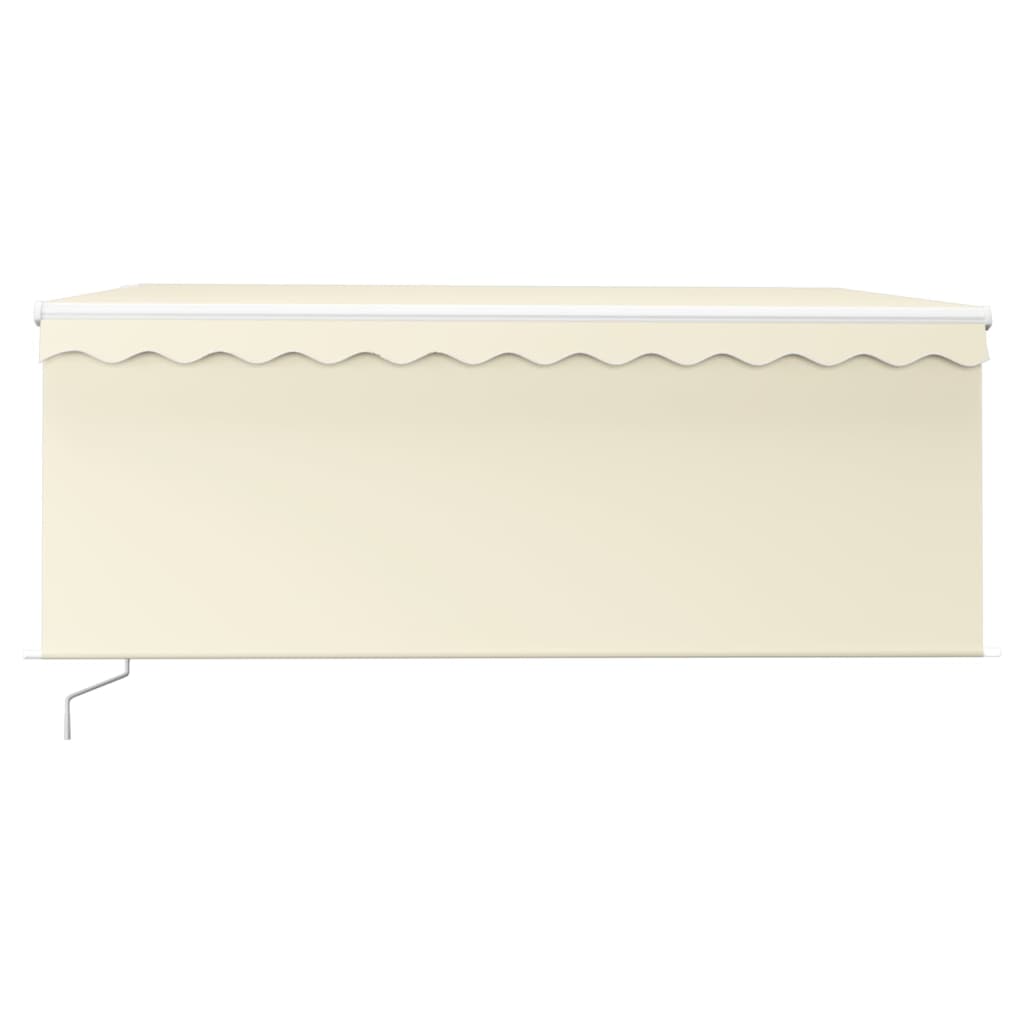 Manual Retractable Awning with Blind&LED 3.5x2.5m Cream