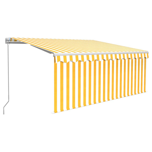 3069283 vidaXL Manual Retractable Awning with Blind&LED 3,5x2,5m Yellow&White (313200+313174+313282) 3069283 vidaXL Manual Retractable Awning with Blind&LED 3,5x2,5m Yellow&White (313200+313174+313282)