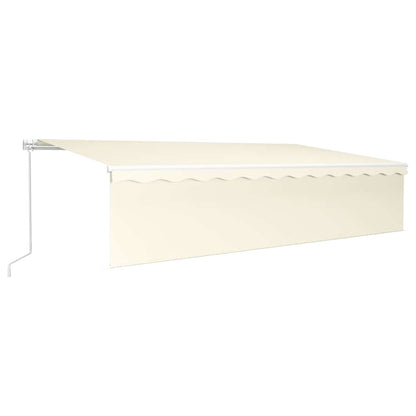 Manual Retractable Awning with Blind 6x3m Cream