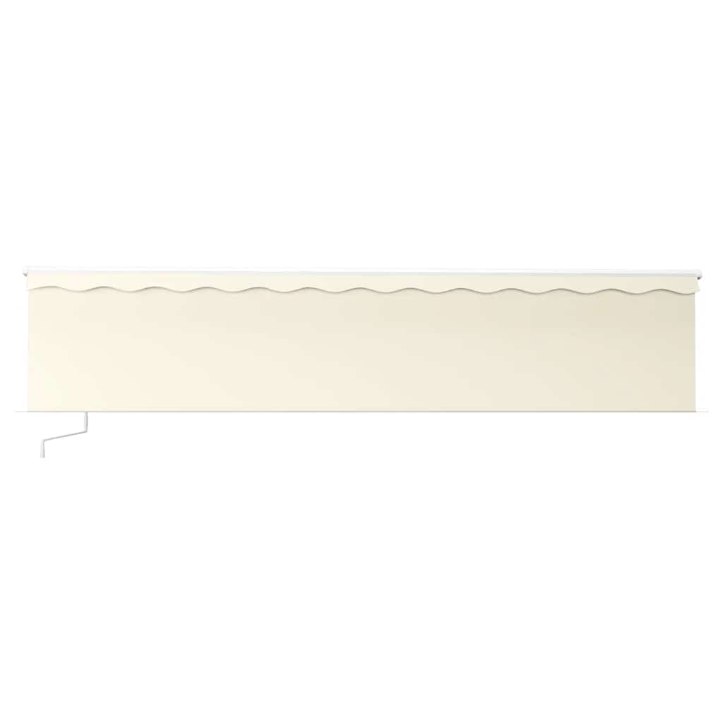 Manual Retractable Awning with Blind&LED 6x3m Cream