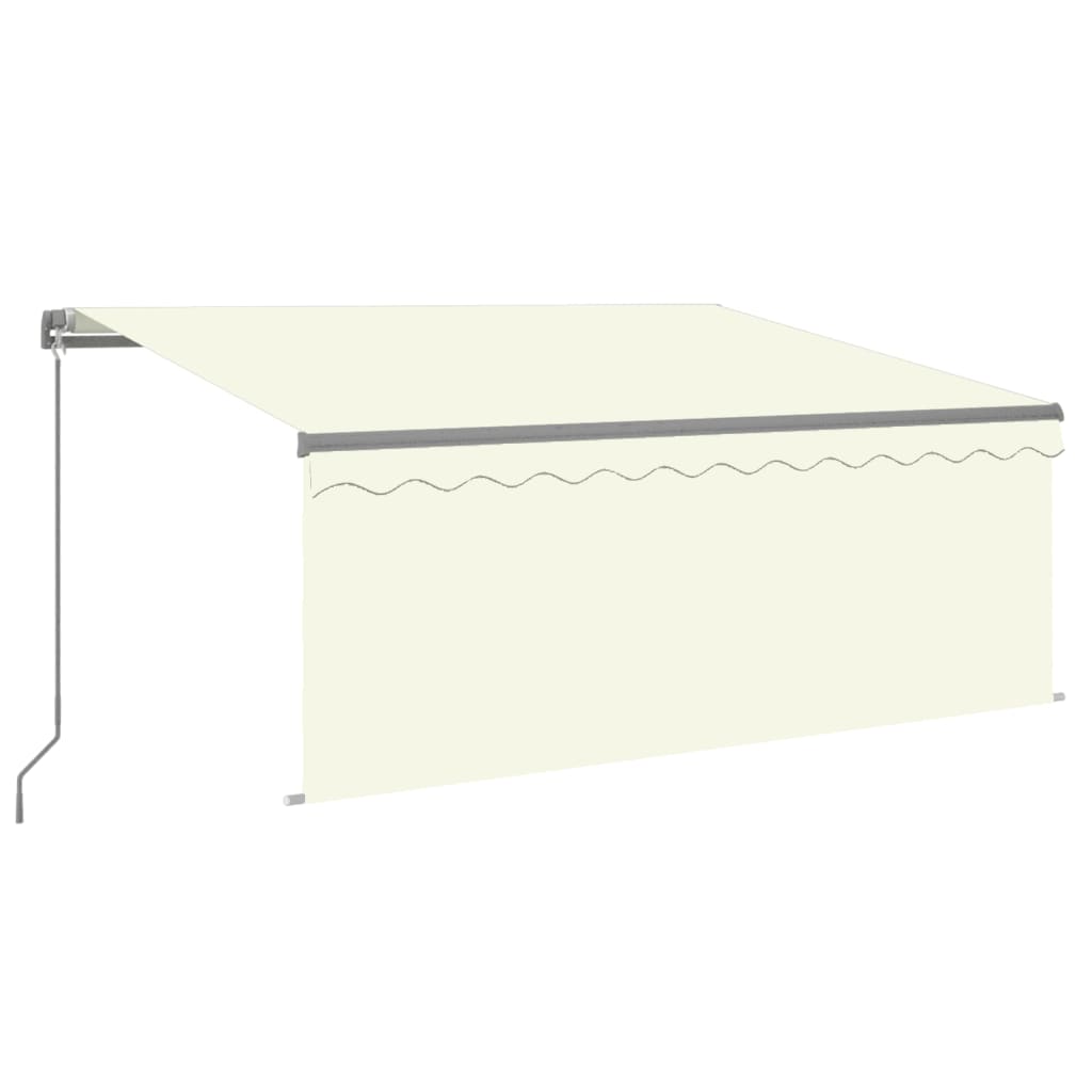 Manual Retractable Awning with Blind 3x2.5m Cream