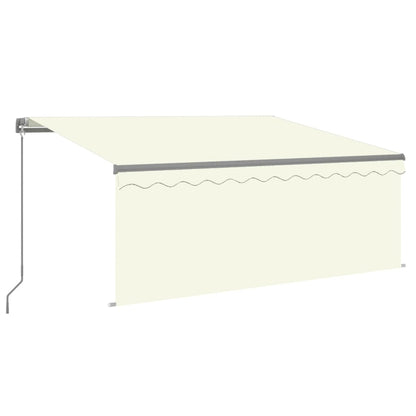 Manual Retractable Awning with Blind 3x2.5m Cream