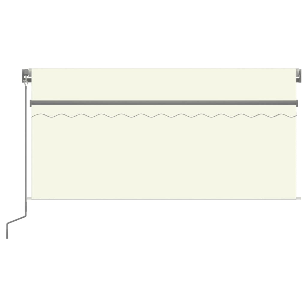 Manual Retractable Awning with Blind 3x2.5m Cream