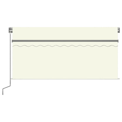 Manual Retractable Awning with Blind 3x2.5m Cream
