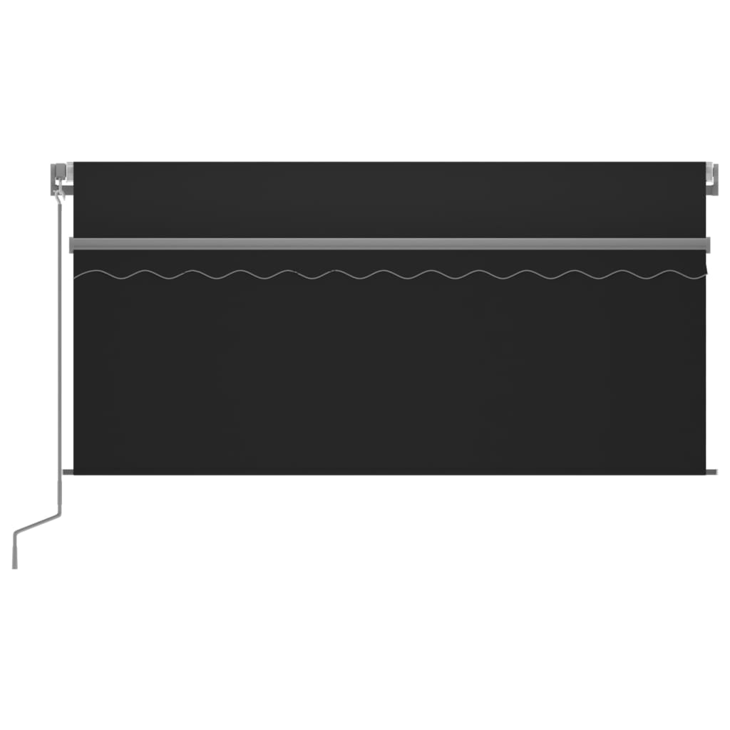 Manual Retractable Awning with Blind 3x2.5m Anthracite