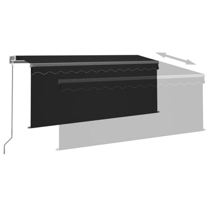 Manual Retractable Awning with Blind 3x2.5m Anthracite