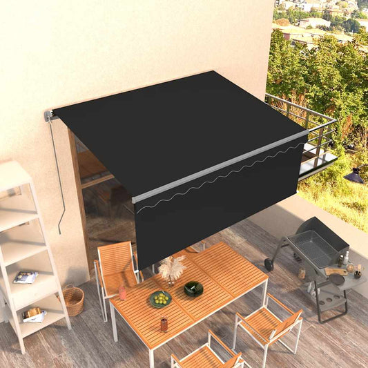 Retractable Awning | Anthracite | Powder-coated aluminium | 3.5 x 2.5 m