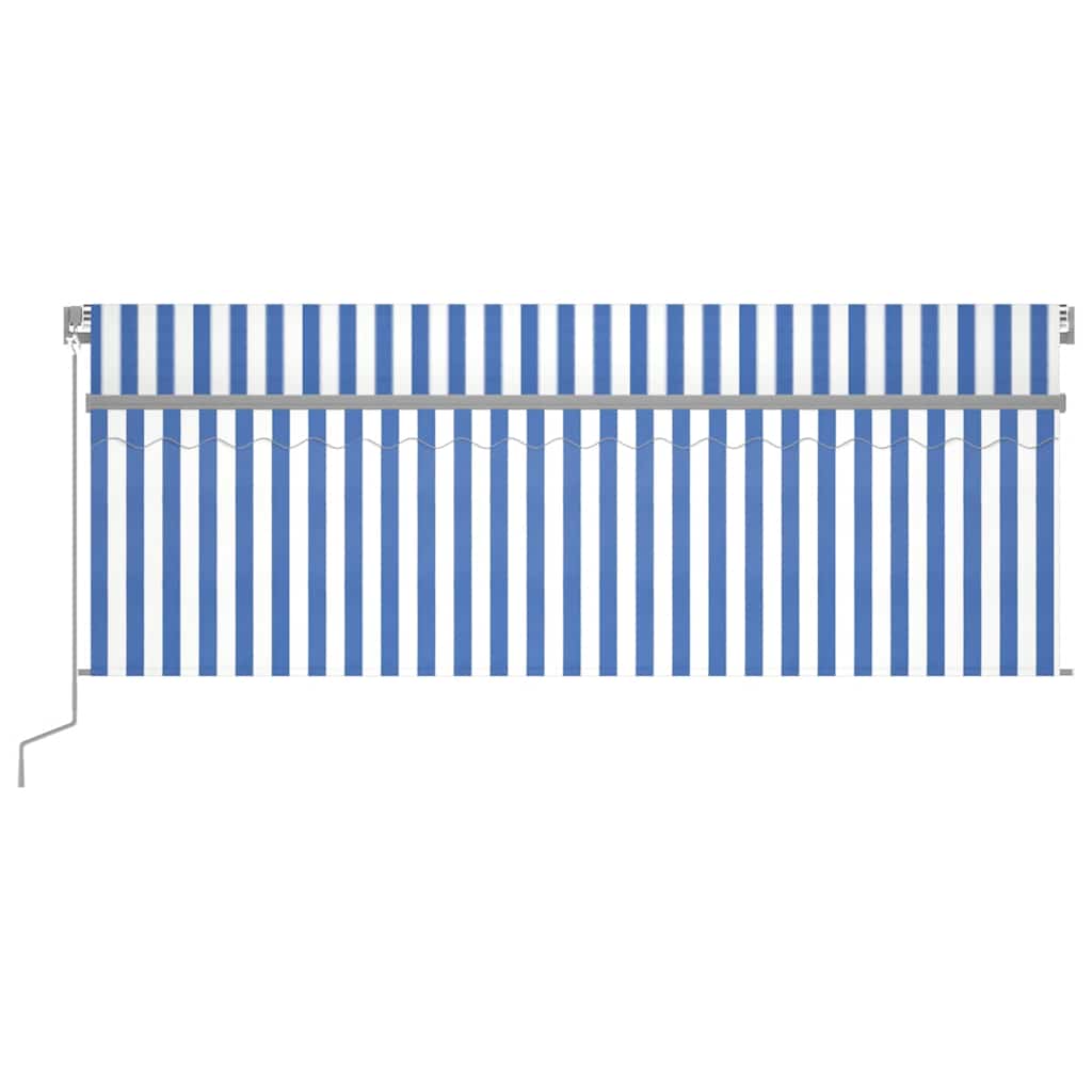 Retractable Awning | Blue and White