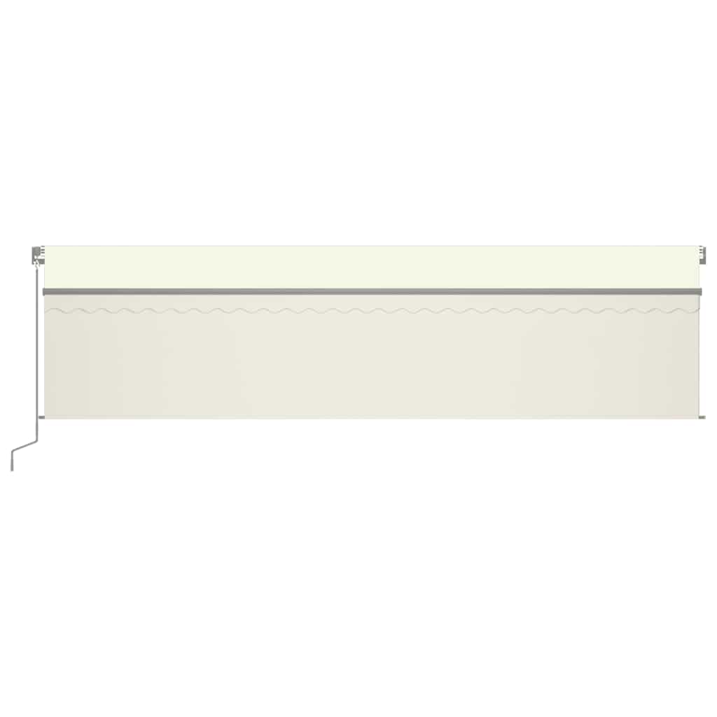 Manual Retractable Awning with Blind 6x3m Cream
