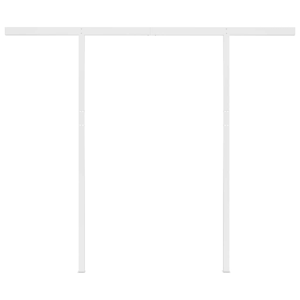 3069904 vidaXL Manual Retractable Awning with LED 3x2,5 m Anthracite (313199+46839+315093)