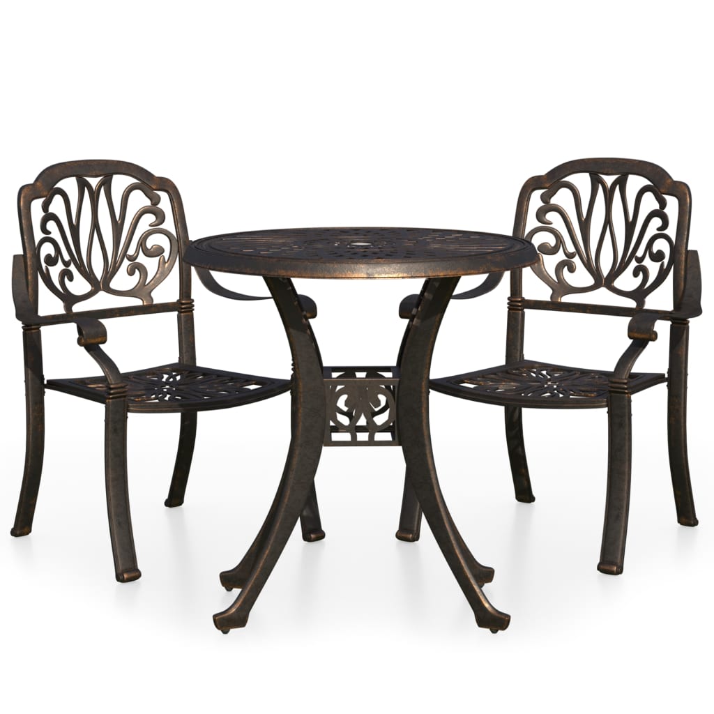 Bistro Set | Bronze | Cast aluminium | Medium |  Durable  | Bistro Set