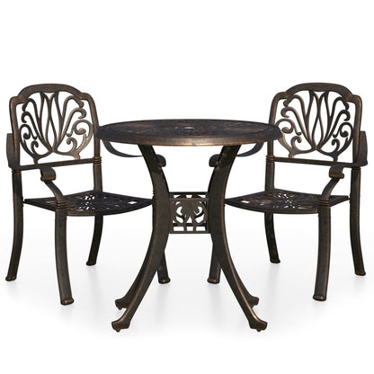 Bistro Set | Bronze | Cast aluminium | Medium |  Durable  | Bistro Set