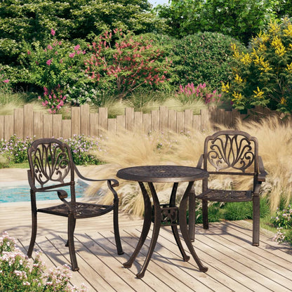 Bistro Set | Bronze | Cast aluminium | Medium |  Durable  | Bistro Set