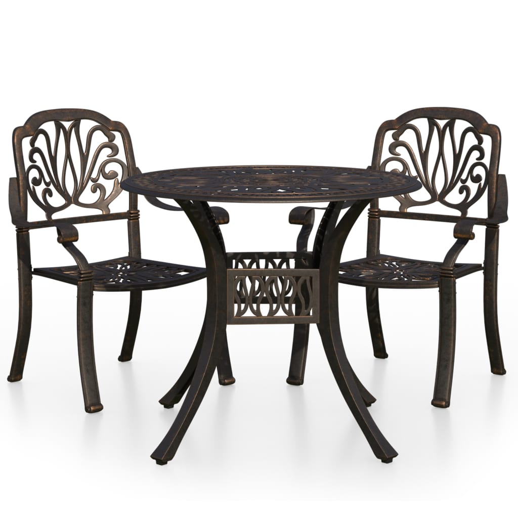 Bistro Set | Bronze | Cast Aluminium | Standard | Bistro Set | Round