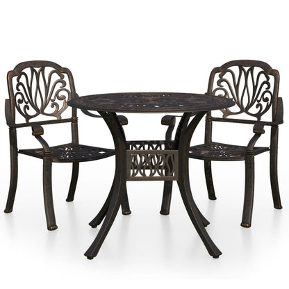 Bistro Set | Bronze | Cast Aluminium | Standard | Bistro Set | Round