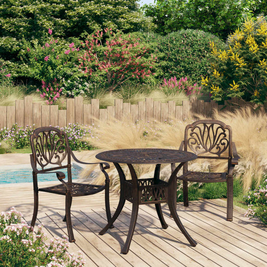 Bistro Set | Bronze | Cast Aluminium | Standard | Bistro Set | Round