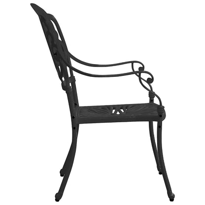 Bistro Set | Black | Cast aluminium | Standard |  Durable  | Bistro Set