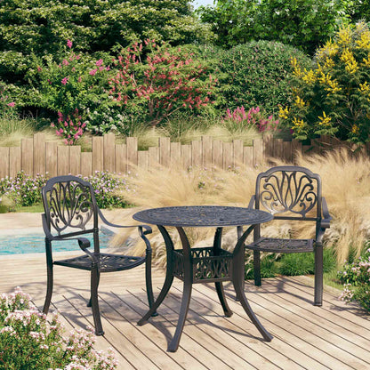 Bistro Set | Black | Cast aluminium | Standard |  Durable  | Bistro Set