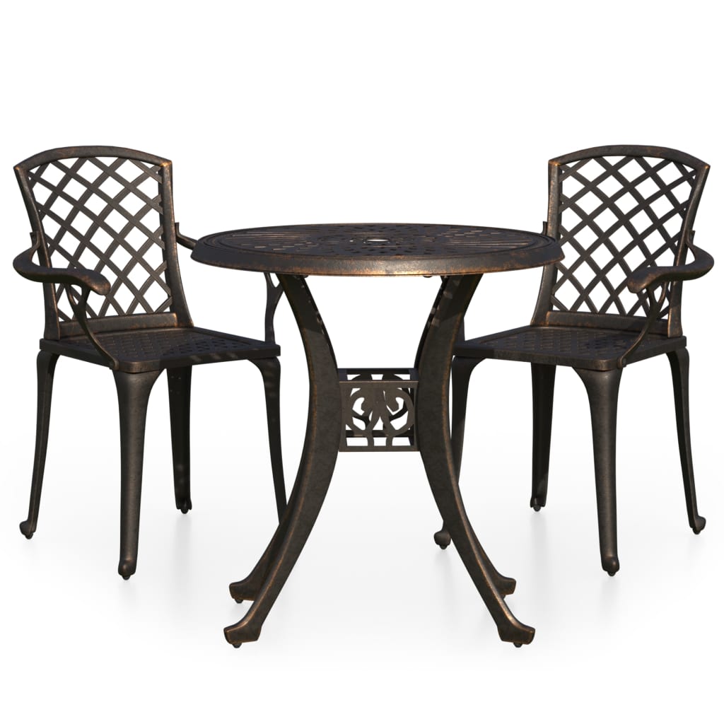Bistro Set | Bronze | Cast aluminium | Standard | Durable | Bistro Set