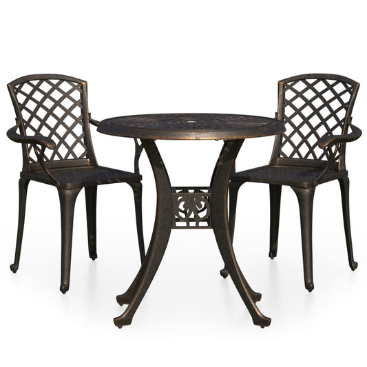 Bistro Set | Bronze | Cast aluminium | Standard | Durable | Bistro Set