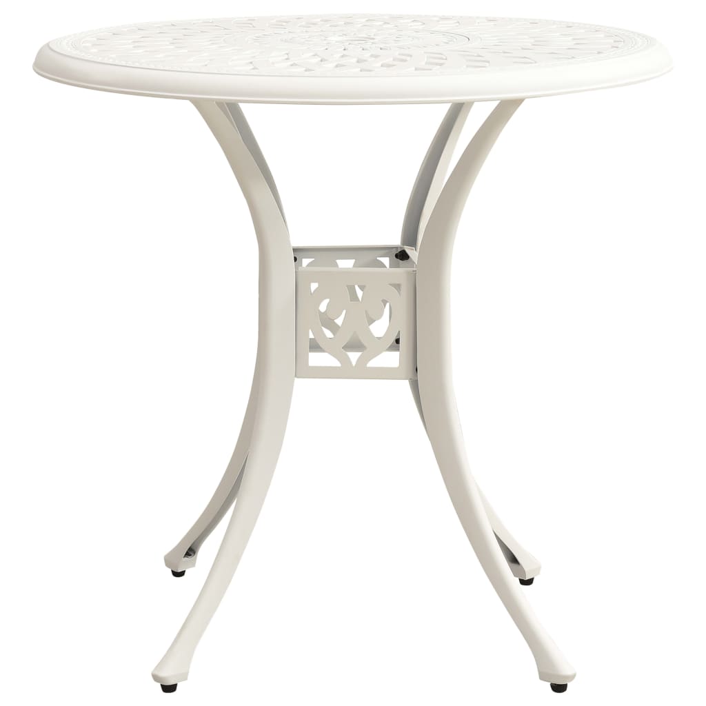 Bistro Set | White | Cast Aluminium | Medium | Tough | Bistro Set | Round