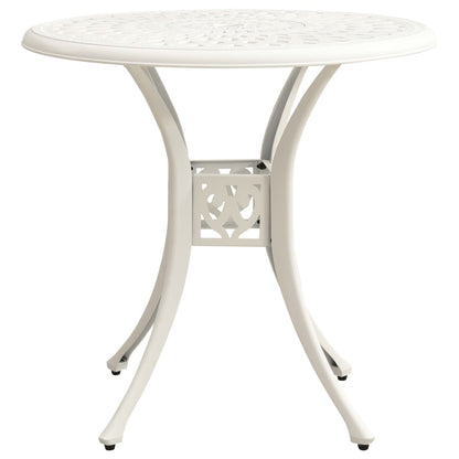 Bistro Set | White | Cast Aluminium | Medium | Tough | Bistro Set | Round