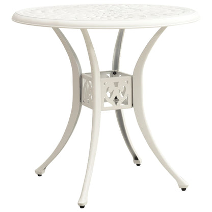 Bistro Set | White | Cast Aluminium | Medium | Tough | Bistro Set | Round