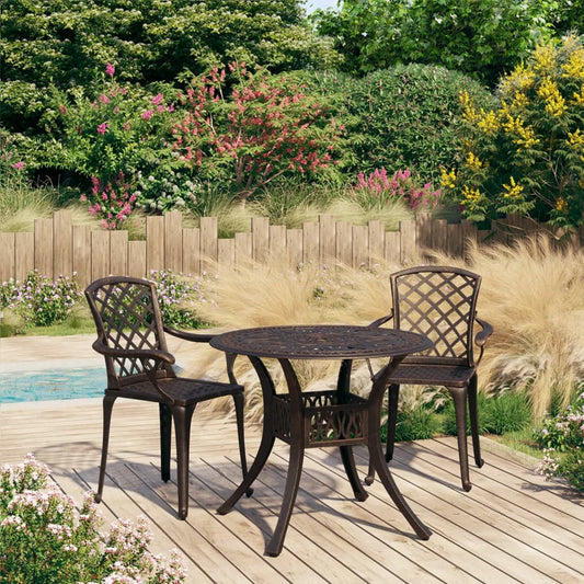 Bistro Set | Bronze | Cast aluminium | Medium |  Durable  | Bistro Set