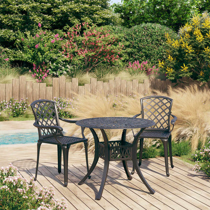 Bistro Set | Black | Cast aluminium | Medium |  Industrial  | Bistro Set